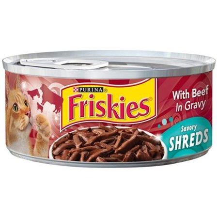 Friskies Friskies 10365 5.5 oz. Savory Shreds Beef Dinner; Cat Food 160599
